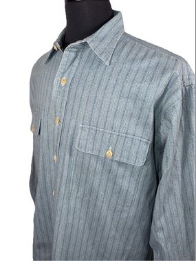 VTG RALPH LAUREN POLO COUNTRY DOUBLE FLAP POCKET OVERSHIRT SZ L